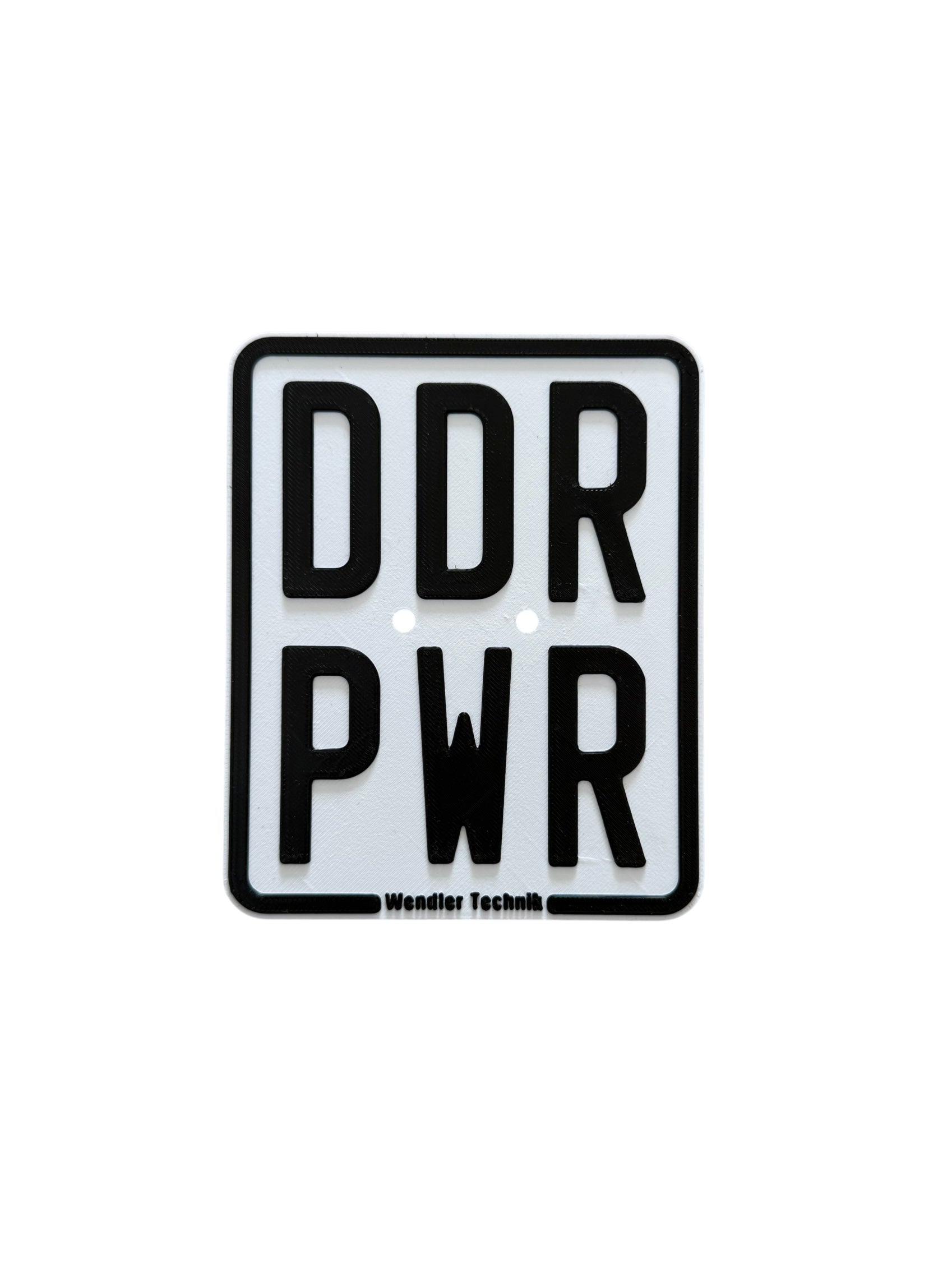 Simson Show Kennzeichnen / Nummernschild 3D-Druck - DDR PWR