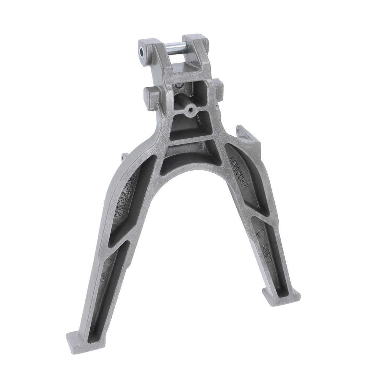 Simson VM S50, S51, S53 Hauptständer verstärkt & verlängert 290 mm (+5 cm) Silber