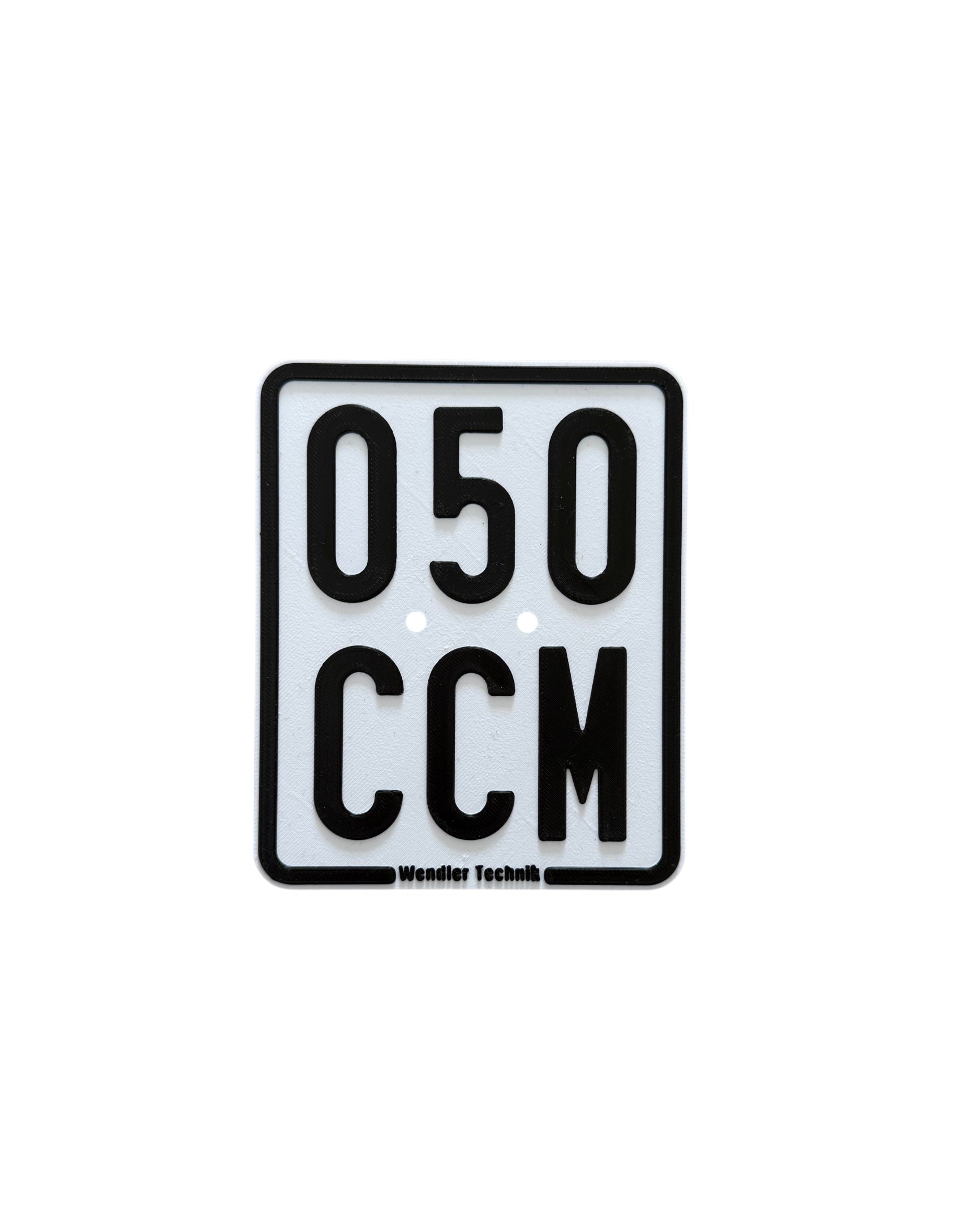 Simson Show Kennzeichnen / Nummernschild 3D-Druck - 050 CCM