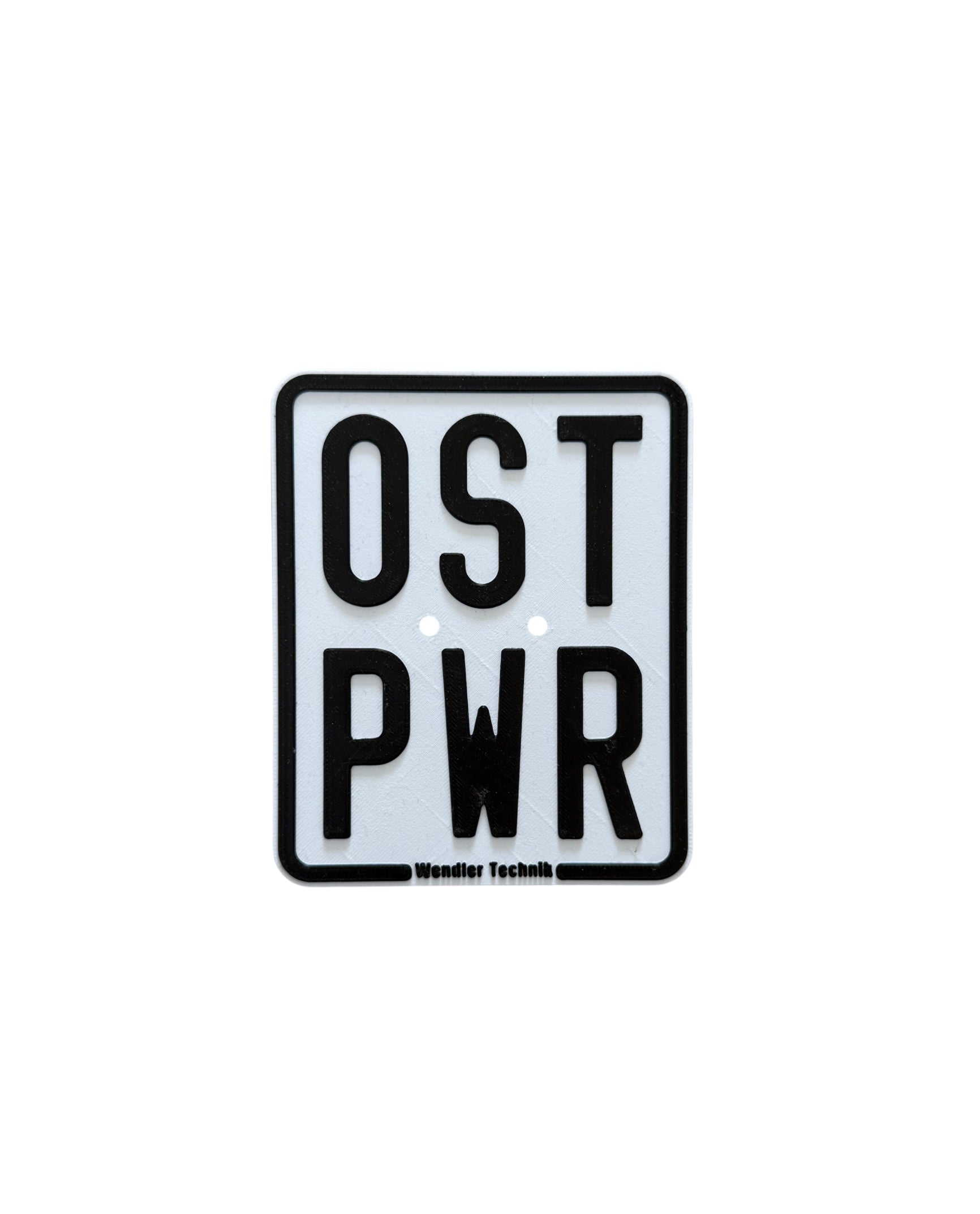 Simson Show Kennzeichnen / Nummernschild 3D-Druck - OST PWR