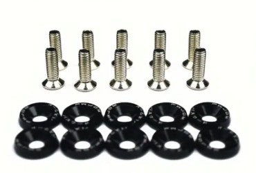10 Stk. Eloxierte Unterlegscheiben mit M6 Schrauben - Verschiedene Farben